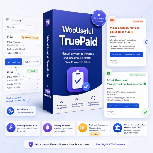 TruePaid for WooCommerce Orders